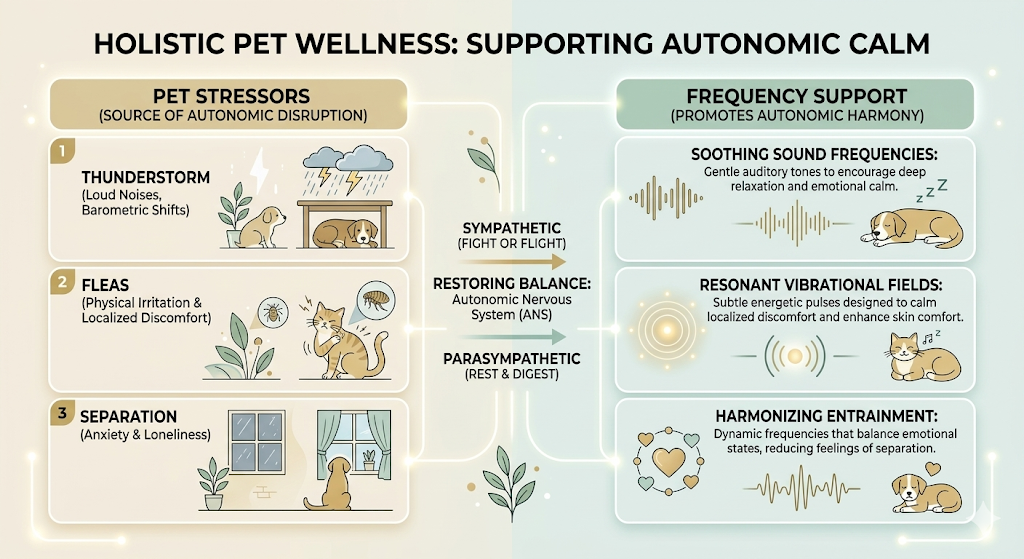 pet stressors and frequency healing